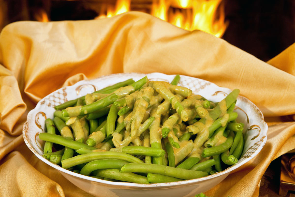Green Beans with Mustard Sauce